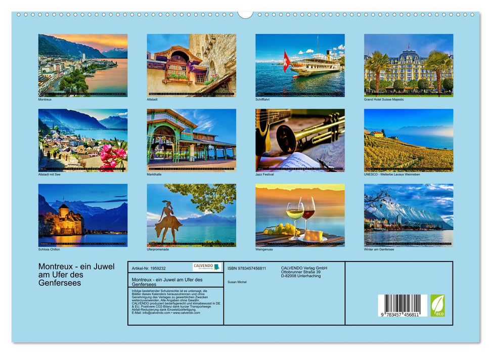 Montreux - ein Juwel am Ufer des Genfersees (CALVENDO Premium Wandkalender 2026)
