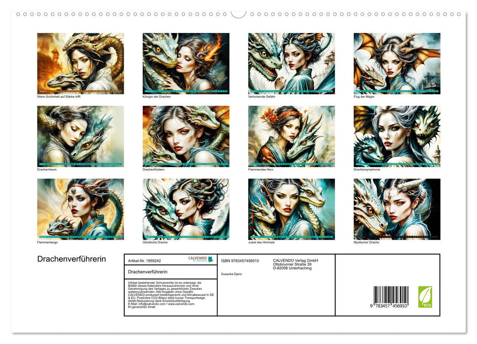 Drachenverführerin (CALVENDO Premium Wandkalender 2026)