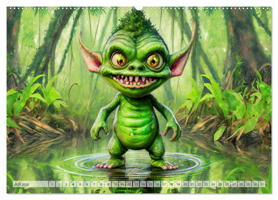 Süßes oder Saures - Ein Jahr voller Monsterspaß (CALVENDO Premium Wandkalender 2026)