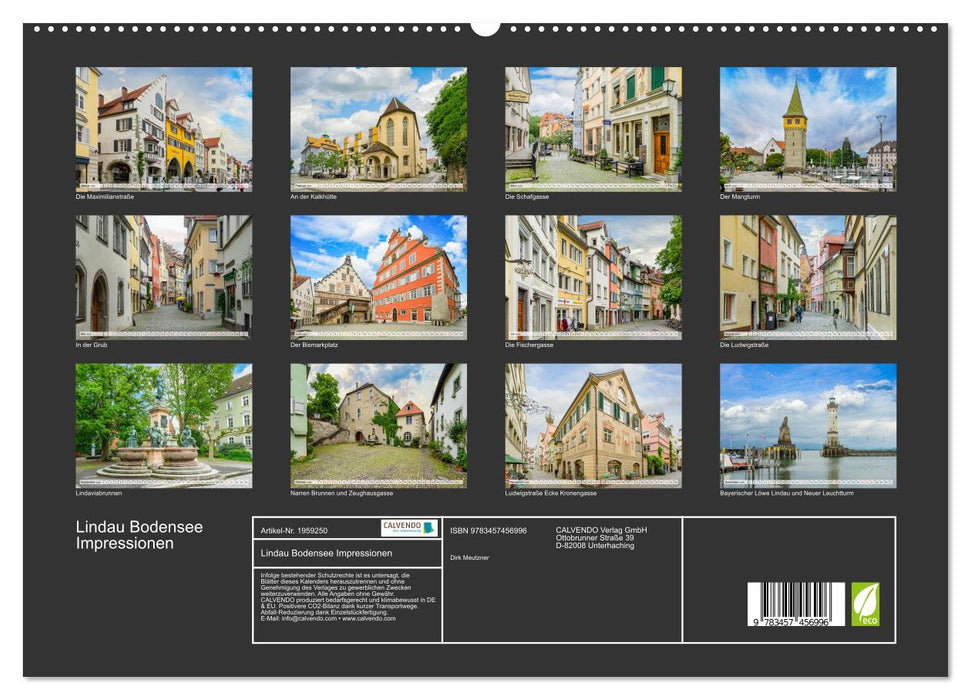 Lindau Bodensee Impressionen (CALVENDO Premium Wandkalender 2026)