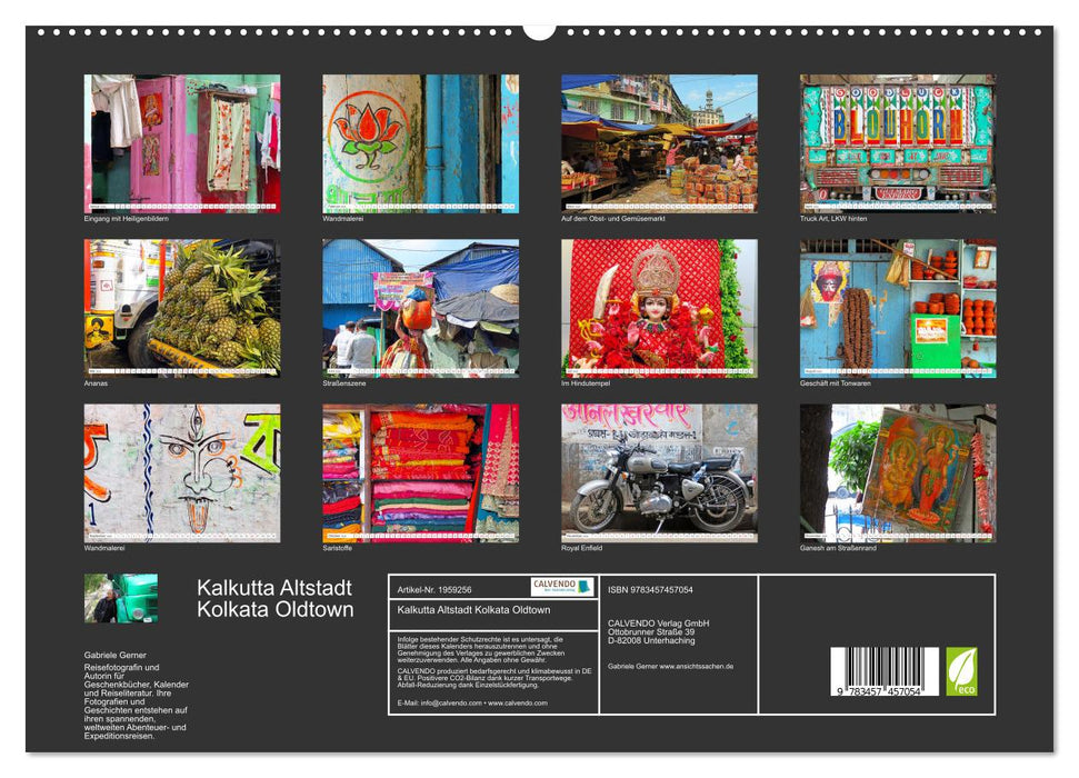 Kalkutta Altstadt Kolkata Oldtown (CALVENDO Premium Wandkalender 2026)