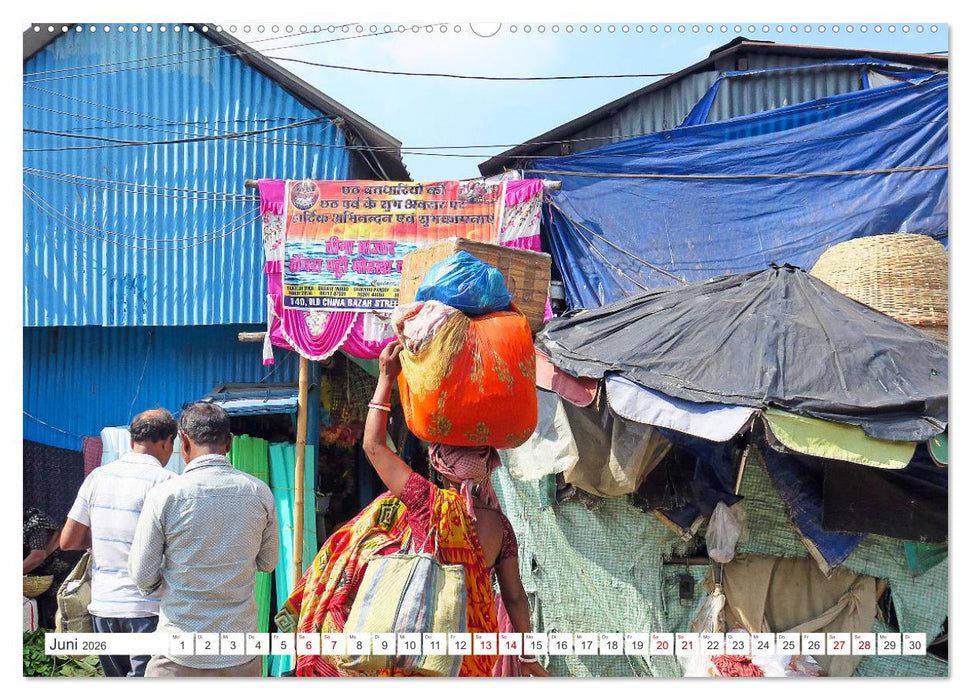 Kalkutta Altstadt Kolkata Oldtown (CALVENDO Premium Wandkalender 2026)