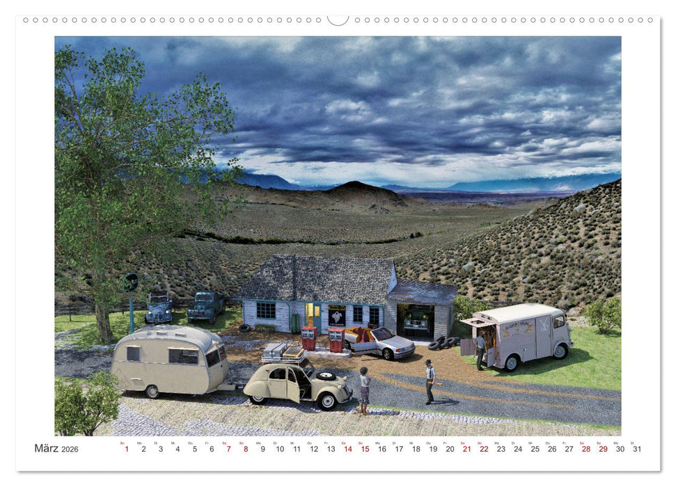 Vintage Caravaning (CALVENDO Premium Wandkalender 2026)