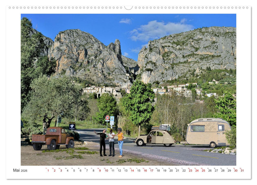 Vintage Caravaning (CALVENDO Premium Wandkalender 2026)