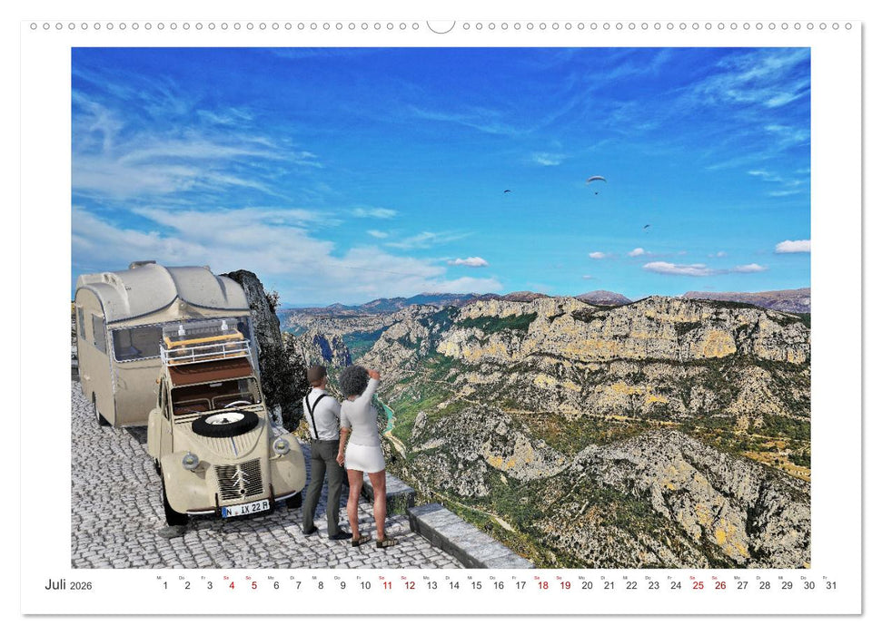 Vintage Caravaning (CALVENDO Premium Wandkalender 2026)