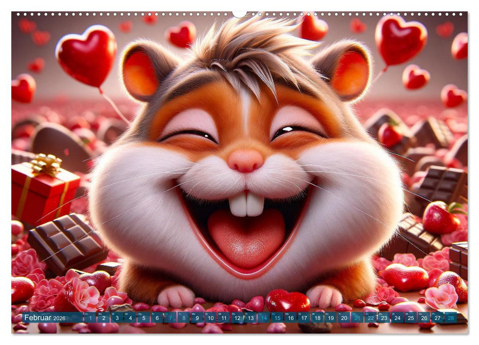 Hamsterbacken: Ein Jahr voller Überraschungen (CALVENDO Wandkalender 2026)