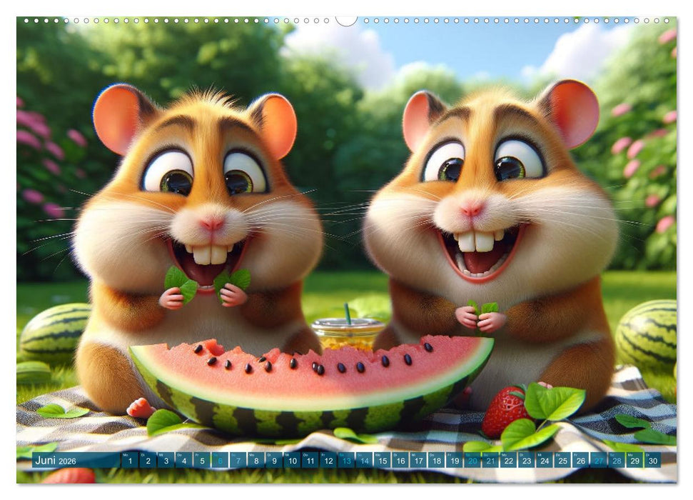 Hamsterbacken: Ein Jahr voller Überraschungen (CALVENDO Wandkalender 2026)