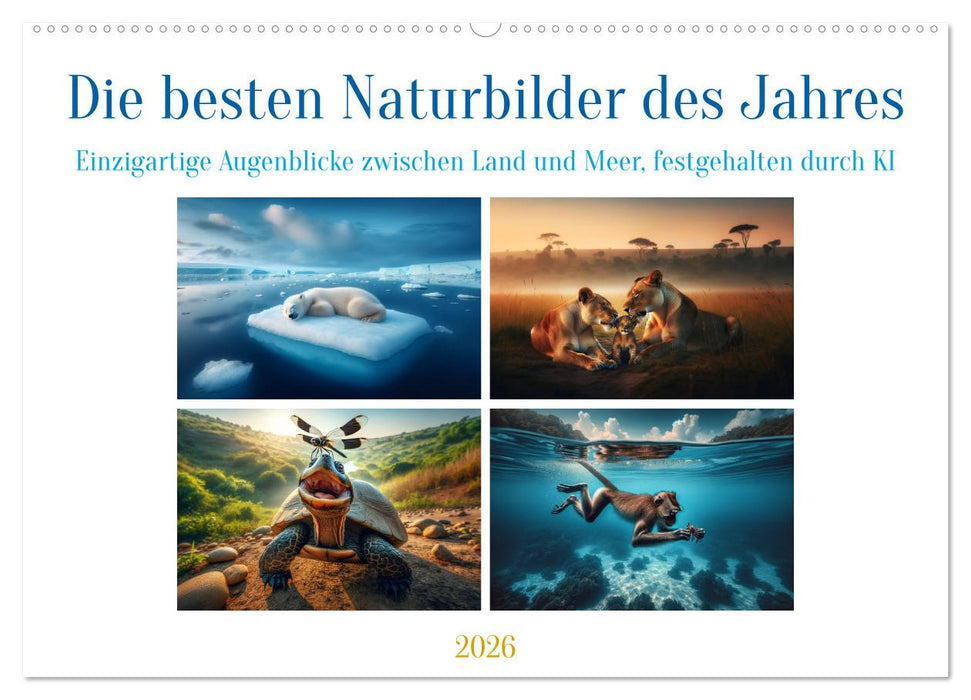 Die besten Naturbilder des Jahres - Einzigartige Augenblicke (CALVENDO Wandkalender 2026)