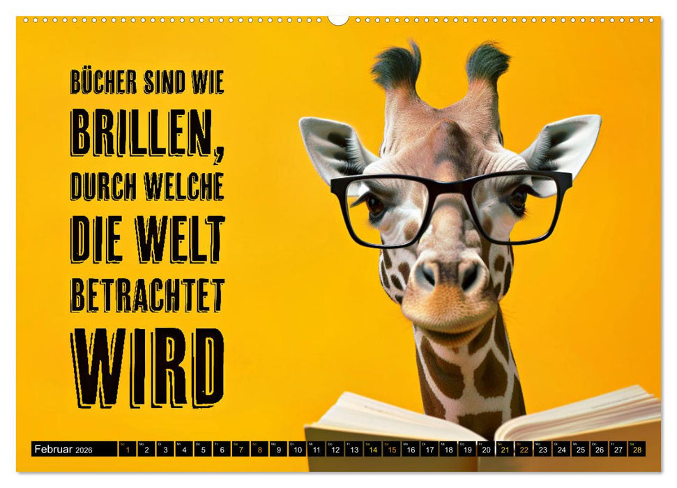 BRILLEN - coole Sprüche (CALVENDO Wandkalender 2026)