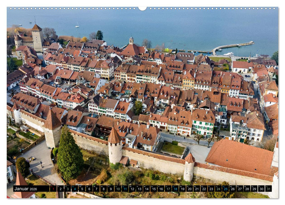 Murten – Historischer Charme am Ufer des Murtensees (CALVENDO Wandkalender 2026)
