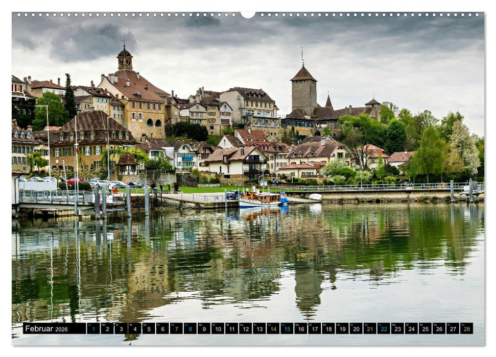 Murten – Historischer Charme am Ufer des Murtensees (CALVENDO Wandkalender 2026)