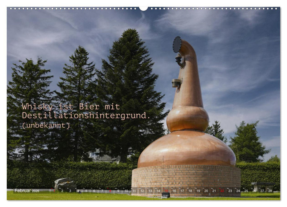 Whisky-Sprüche (CALVENDO Premium Wandkalender 2026)