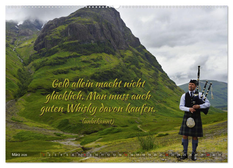 Whisky-Sprüche (CALVENDO Premium Wandkalender 2026)