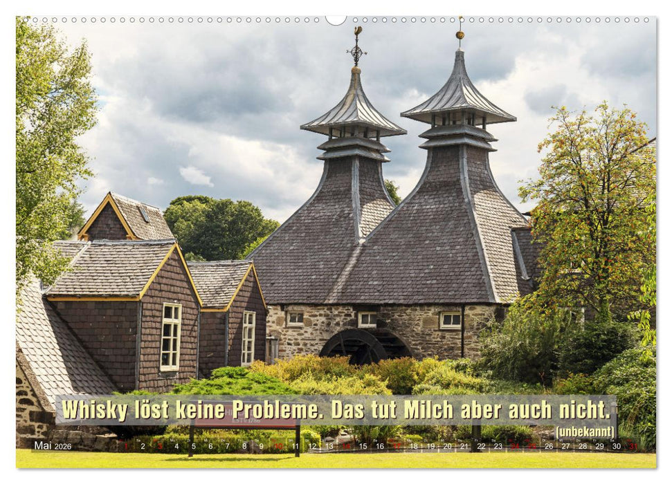 Whisky-Sprüche (CALVENDO Premium Wandkalender 2026)