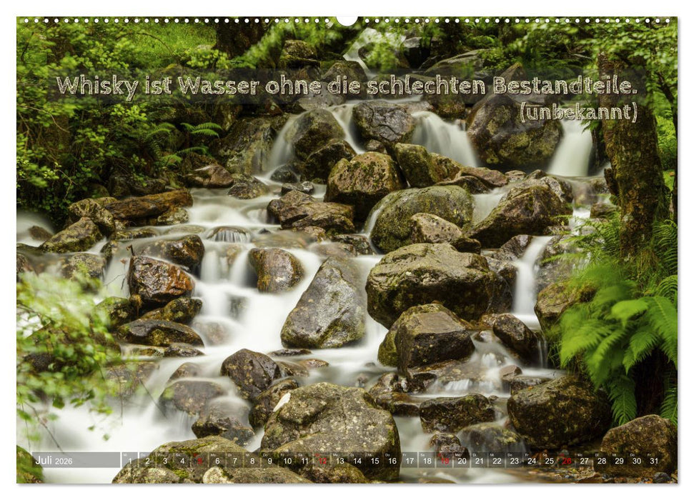 Whisky-Sprüche (CALVENDO Premium Wandkalender 2026)
