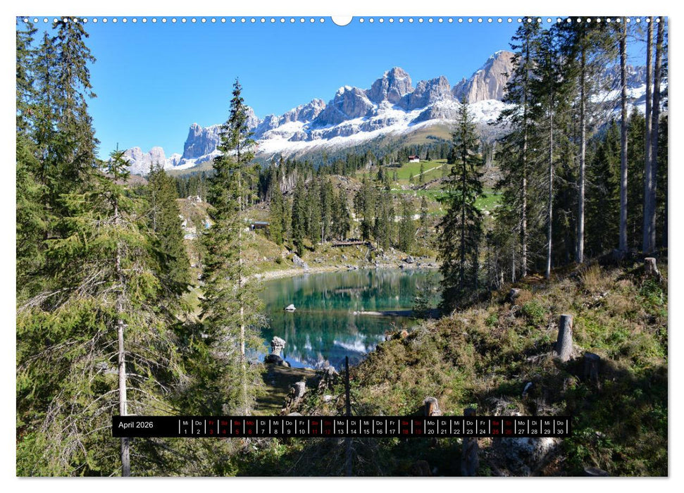 Dolomiten - Latemar und Rosengarten (CALVENDO Premium Wandkalender 2026)