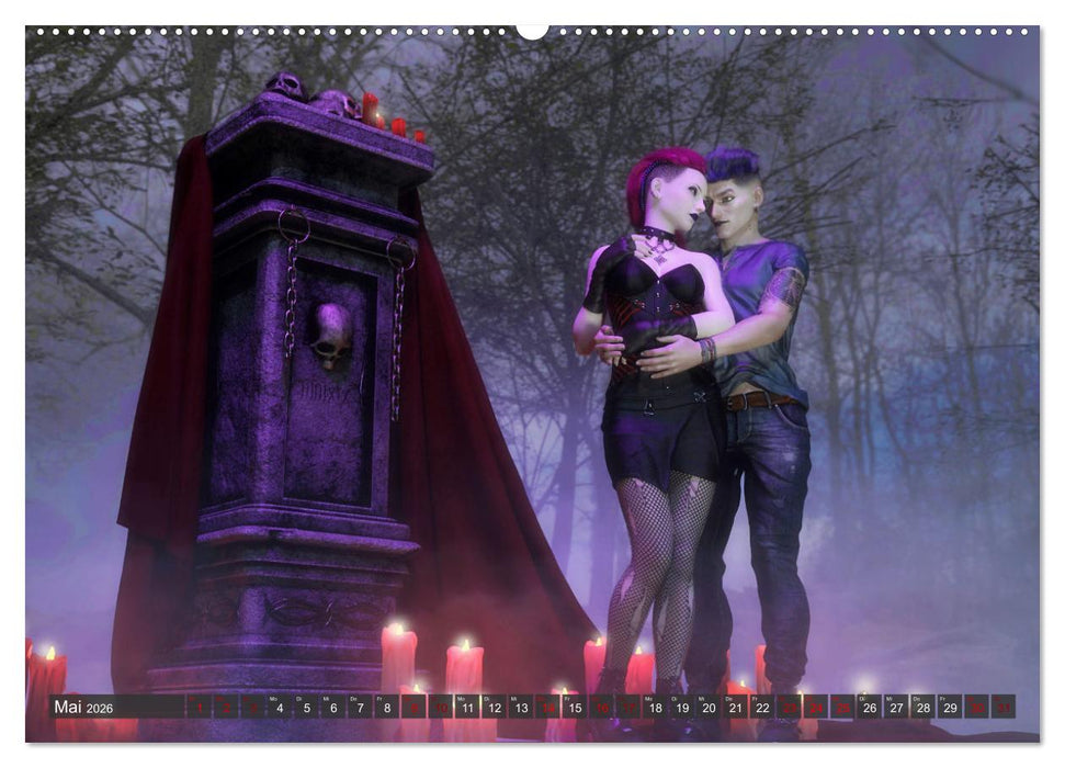 Gothic Sehnsucht (CALVENDO Premium Wandkalender 2026)