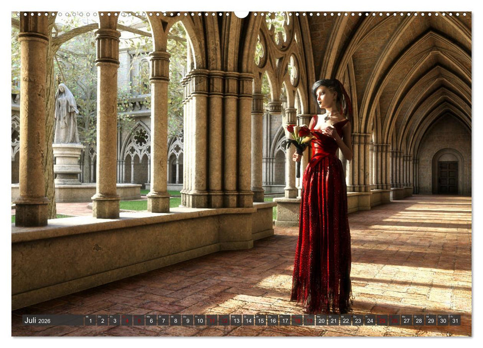 Gothic Sehnsucht (CALVENDO Premium Wandkalender 2026)