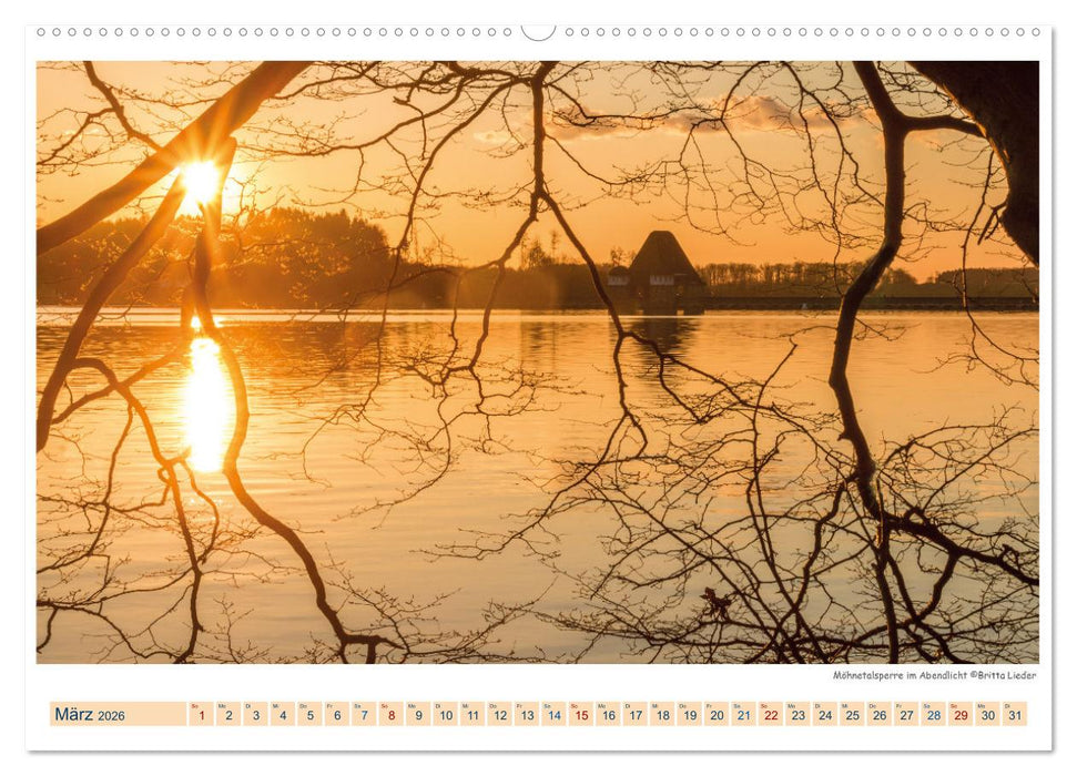 Möhnesee - das westfälische Meer (CALVENDO Premium Wandkalender 2026)