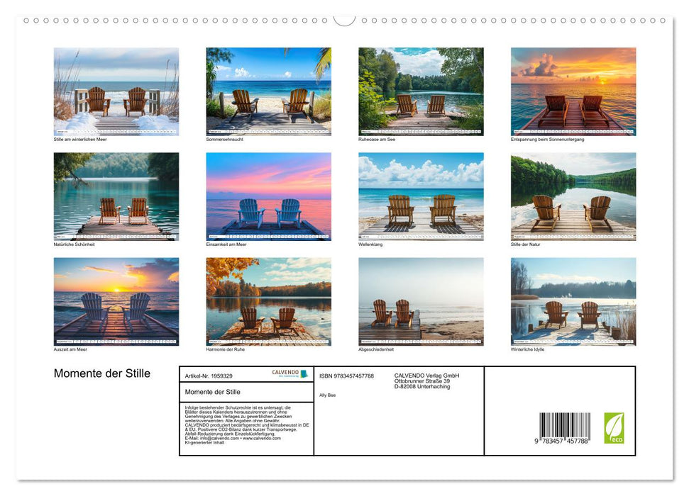 Momente der Stille (CALVENDO Premium Wandkalender 2026)