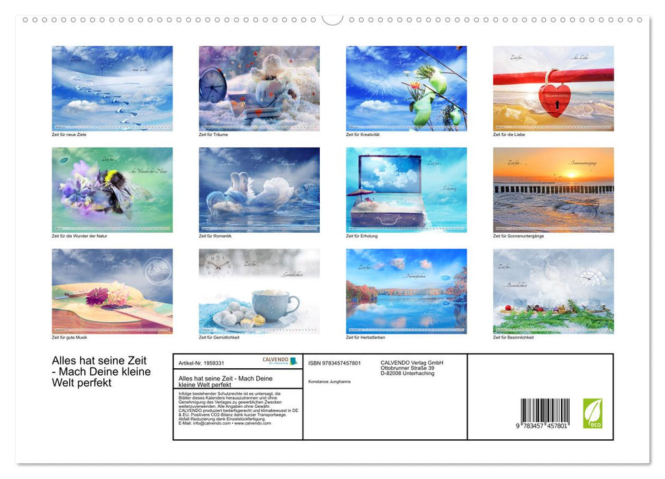 Alles hat seine Zeit - Mach Deine kleine Welt perfekt (CALVENDO Premium Wandkalender 2026)