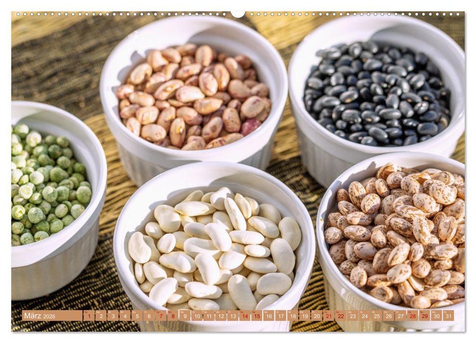 Bohnen Erbsen Linsen (CALVENDO Premium Wandkalender 2026)
