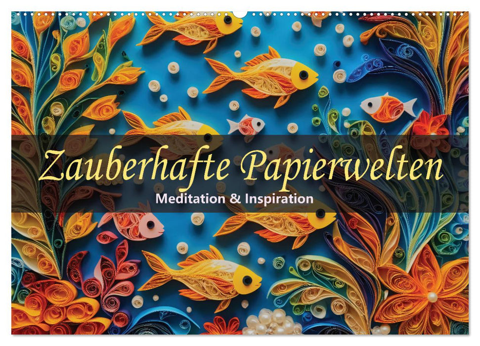 Zauberhafte Papierwelten - Meditation & Inspiration (CALVENDO Wandkalender 2026)