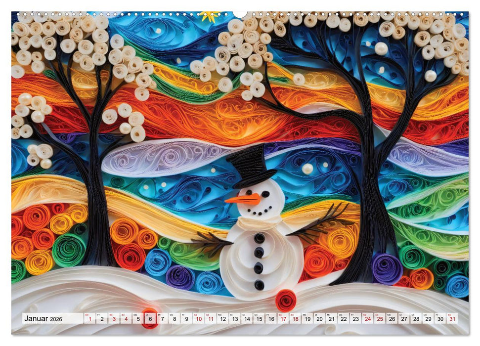 Zauberhafte Papierwelten - Meditation & Inspiration (CALVENDO Wandkalender 2026)