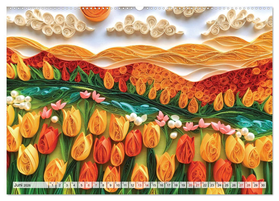 Zauberhafte Papierwelten - Meditation & Inspiration (CALVENDO Wandkalender 2026)