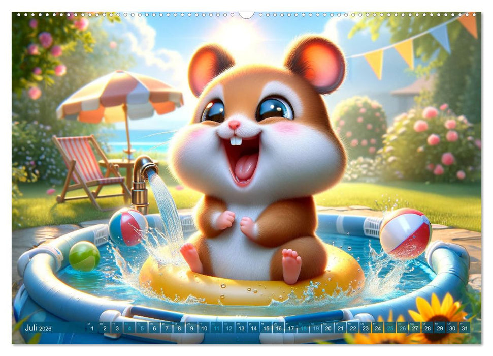Hamsterbacken: Ein Jahr voller Überraschungen (CALVENDO Premium Wandkalender 2026)