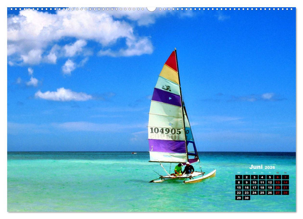 Katamarane an Traumstränden - Hobie Cats in Cuba (CALVENDO Premium Wandkalender 2026)