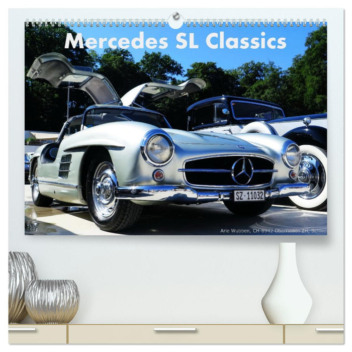 Mercedes SL Classics (CALVENDO Premium Wandkalender 2026)