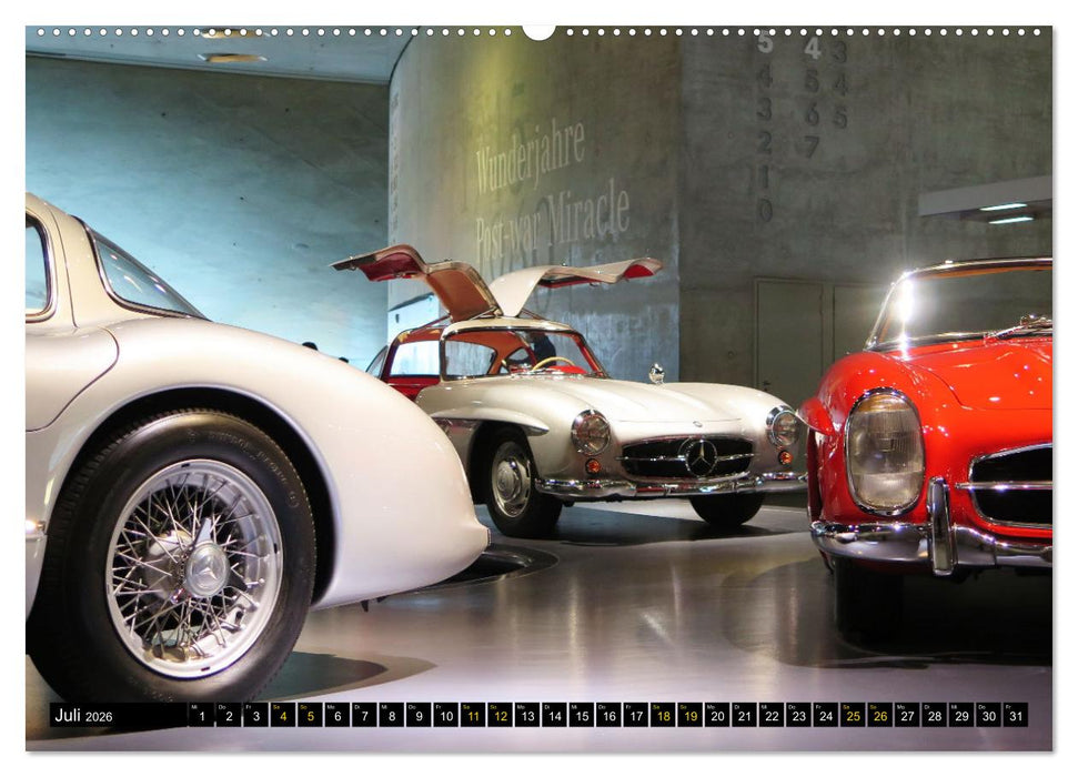 Mercedes SL Classics (CALVENDO Premium Wandkalender 2026)
