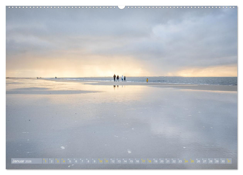 Am Strand von Langeoog (CALVENDO Premium Wandkalender 2026)