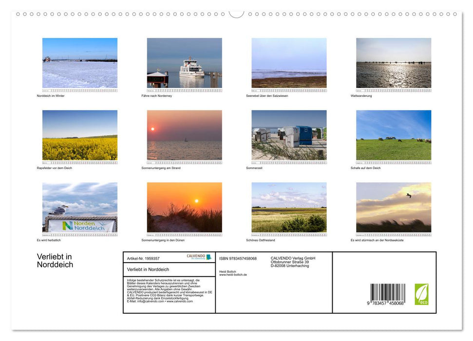 Verliebt in Norddeich (CALVENDO Premium Wandkalender 2026)