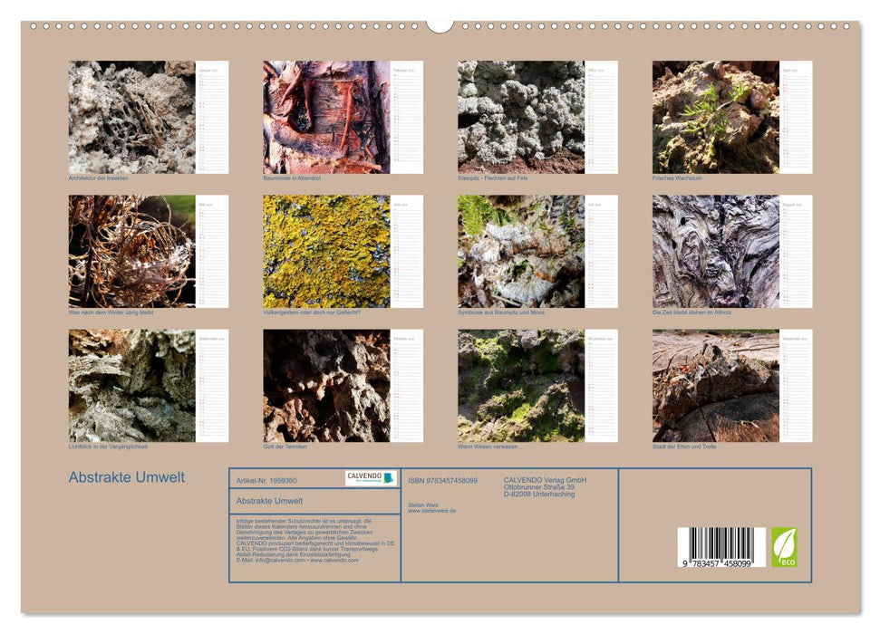 Abstrakte Umwelt (CALVENDO Premium Wandkalender 2026)