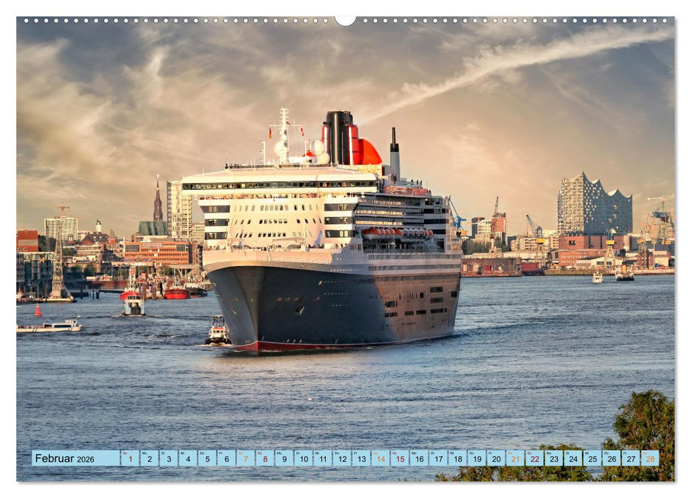 Kreuzfahrtschiffe - die Welt erwartet Dich (CALVENDO Premium Wandkalender 2026)