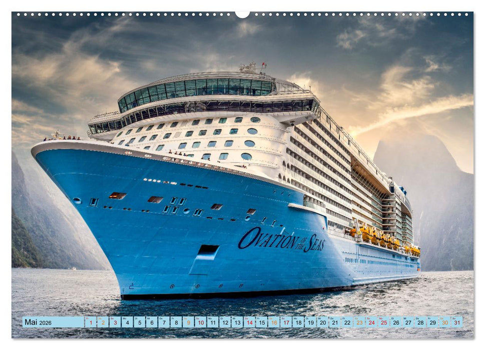 Kreuzfahrtschiffe - die Welt erwartet Dich (CALVENDO Premium Wandkalender 2026)