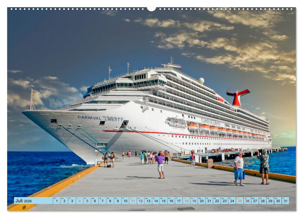 Kreuzfahrtschiffe - die Welt erwartet Dich (CALVENDO Premium Wandkalender 2026)