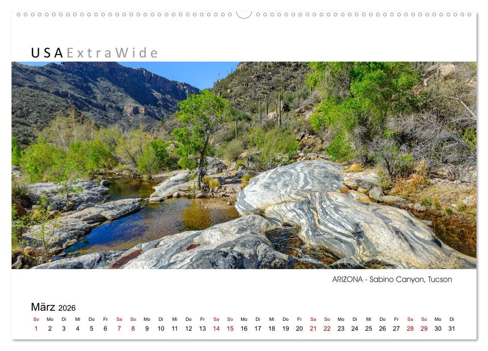 Impressionen aus ARIZONA - Panoramabilder (CALVENDO Premium Wandkalender 2026)