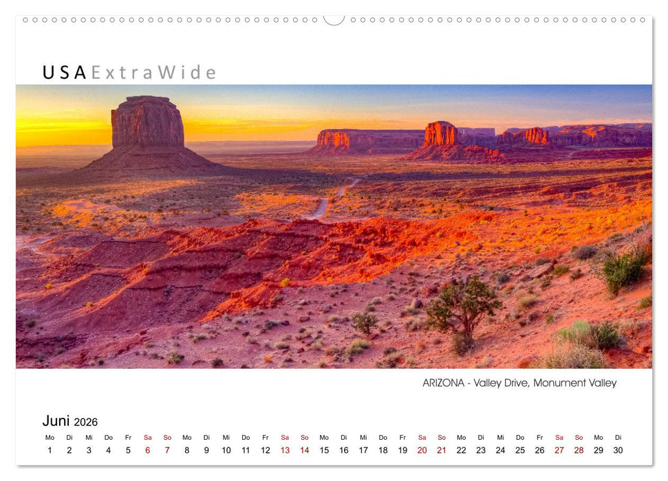 Impressionen aus ARIZONA - Panoramabilder (CALVENDO Premium Wandkalender 2026)