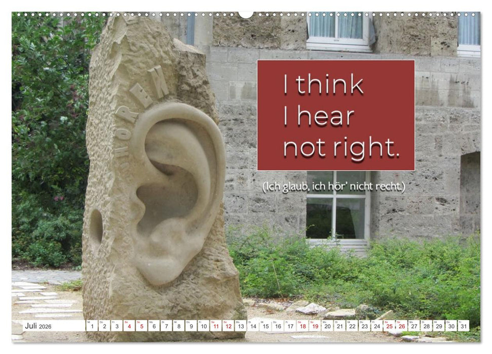 Sag es doch DENGLISCH (CALVENDO Premium Wandkalender 2026)