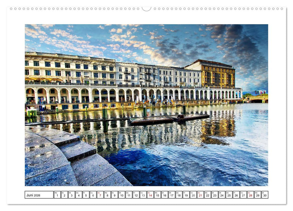 Hamburg sehen, fühlen und lieben (CALVENDO Premium Wandkalender 2026)