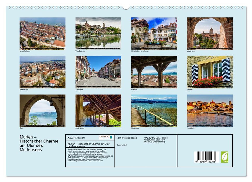 Murten – Historischer Charme am Ufer des Murtensees (CALVENDO Premium Wandkalender 2026)