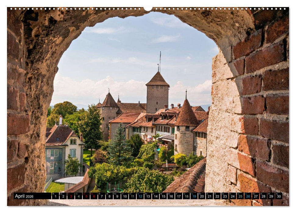 Murten – Historischer Charme am Ufer des Murtensees (CALVENDO Premium Wandkalender 2026)