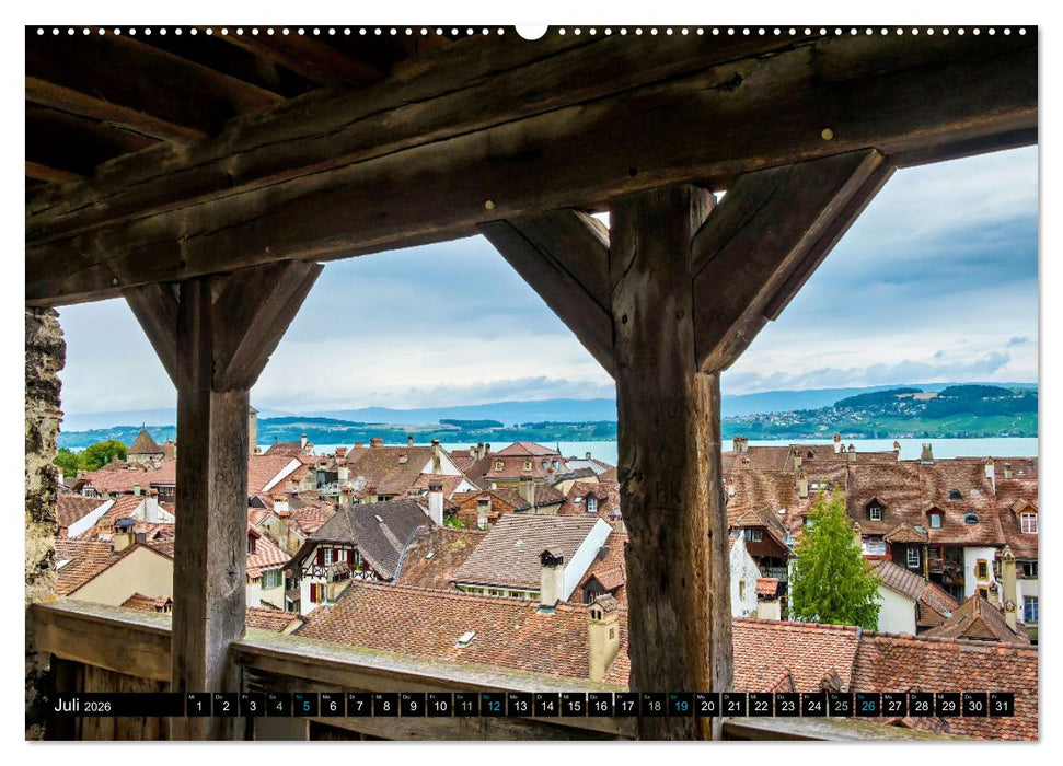 Murten – Historischer Charme am Ufer des Murtensees (CALVENDO Premium Wandkalender 2026)