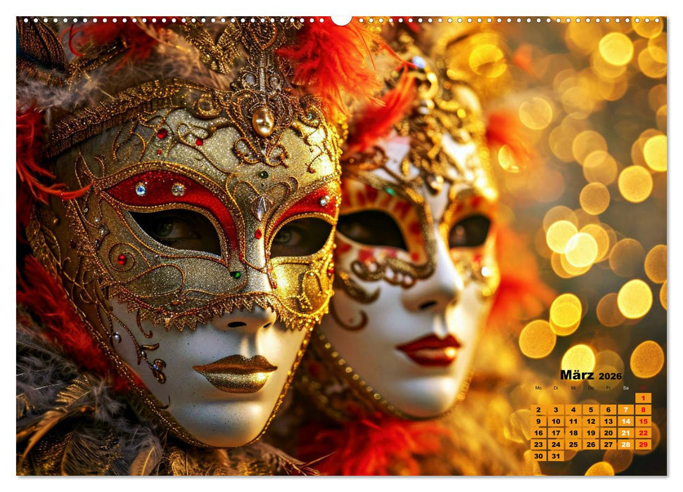 MASKEN - poetisch und verträumt (CALVENDO Wandkalender 2026)