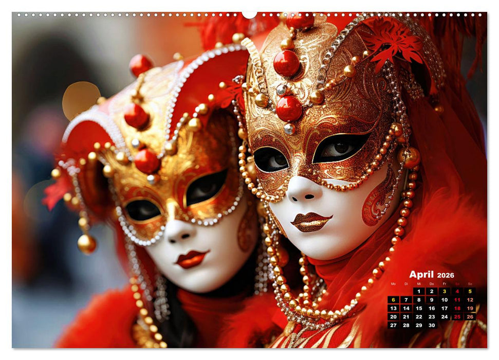 MASKEN - poetisch und verträumt (CALVENDO Wandkalender 2026)