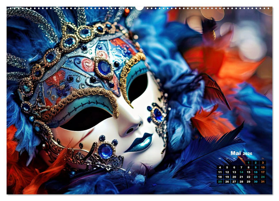 MASKEN - poetisch und verträumt (CALVENDO Wandkalender 2026)