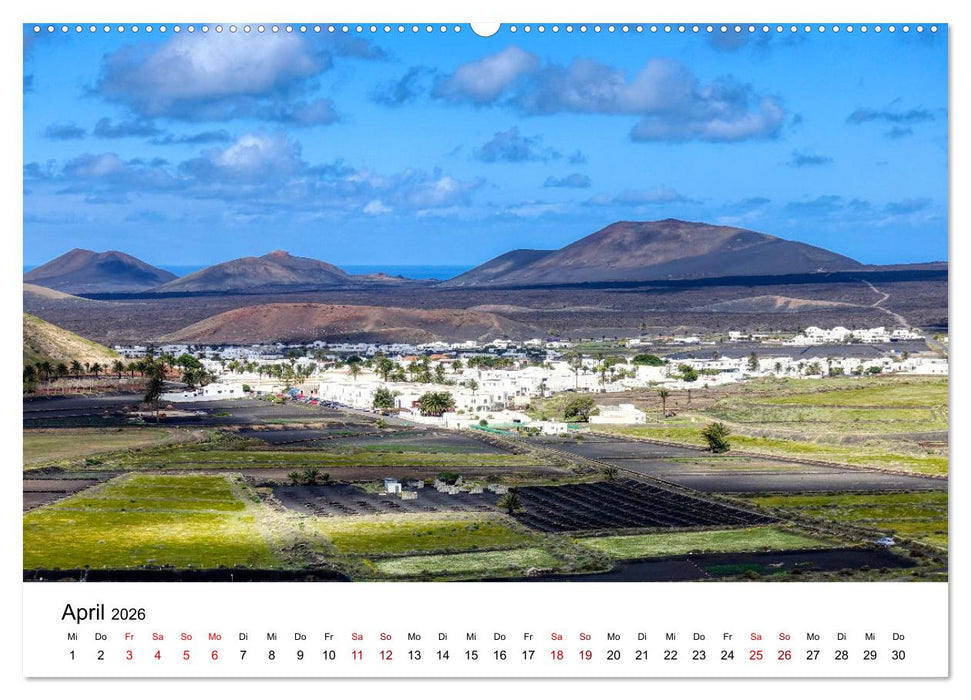 Lanzarote - Insel der spektakulären Landschaften (CALVENDO Premium Wandkalender 2026)